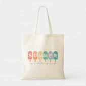 Tote Bag L'été est un état d'esprit - Crème glacée Popsicle (Devant)