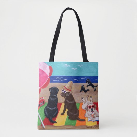 Tote Bag L'été, les ateliers de Breeze peignent Fourre-tout (Devant)