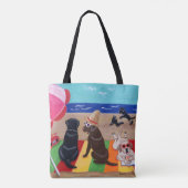 Tote Bag L'été, les ateliers de Breeze peignent Fourre-tout (Dos)