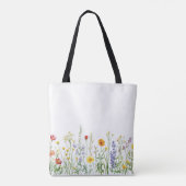 Tote Bag L'été sur la plage fleurie (Dos)