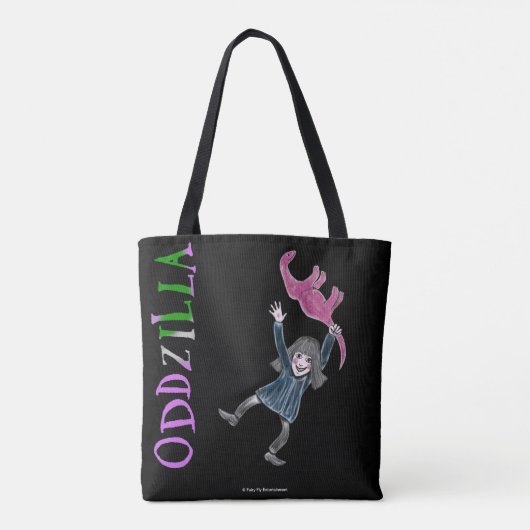 Tote Bag L'Étrange Queue D'Oddzilla (Dos)