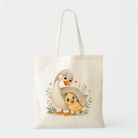 Tote Bag L'étreinte aimante de la mère l'oie (Devant)