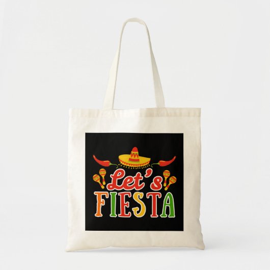 Tote Bag Let's Fiesta Cinco de Mayo (Devant)