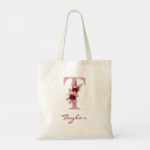 Tote Bag LETTRE BOURSE ROSE-BOURSE T Florale (Dos)