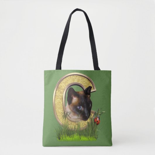 Tote Bag Lettre C Siamese-Capital-Monogramme (Devant)