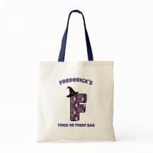 Lettre F avec Casquette sorcier et nom | Tricoter 