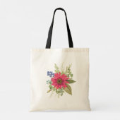 Tote Bag LETTRE Florale Moderne MONOGRAPHIQUE B ÉDITABLE (Dos)
