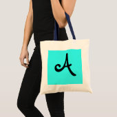Tote Bag lettre fraîche "A " (Devant (produit))