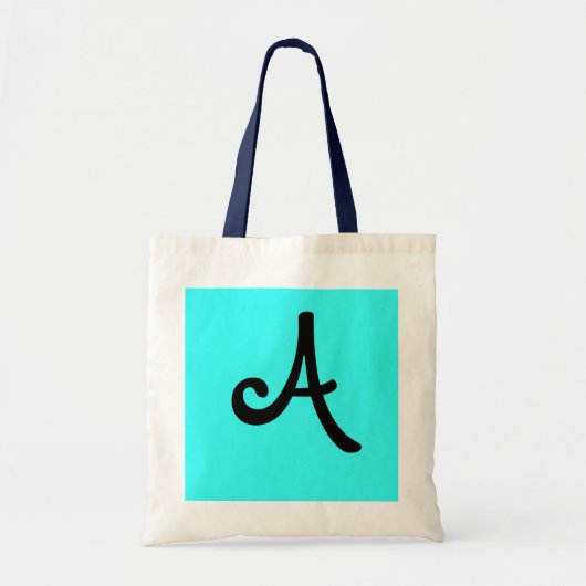 Tote Bag lettre fraîche "A " (Devant)