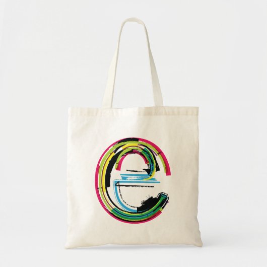 Tote Bag Lettre Grunge E (Devant)