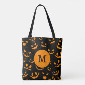 Tote Bag LETTRE MONOGRAPHIQUE VISEES Jack-o'-lantern Éffray (Dos)