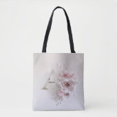 Tote Bag LETTRE MONOMOBILE A Fourre-tout Floral (Devant)