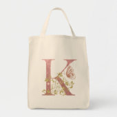 Tote Bag LETTRE Parties scintillant rose FLASH K (Devant)