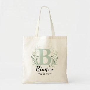TOTE BAG LETTRE PERSONNALISÉE GRANDE VÉGÉTATION