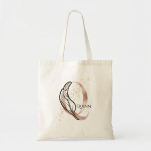 Tote Bag Lettre Q Moderne Initiale Monogramme Personnalisée
