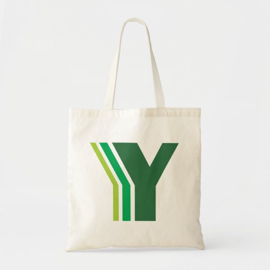 TOTE BAG LETTRE VERTE Y (Devant)