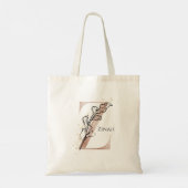 Tote Bag Lettre Z initiale moderne monogramme personnalisée (Dos)