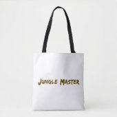 Tote Bag Lettrer le maître Jungle Design (Devant)