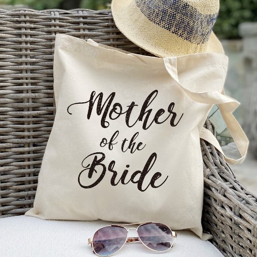 Tote Bag Lettres à la main - mère de la mariée