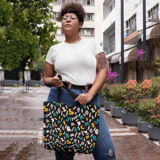 Tote Bag Lettres aléatoires