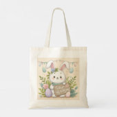 Tote Bag Lettres aller chasse aux oeufs (Dos)