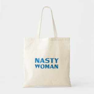 Tote Bag lettres bleues "femme méchante"