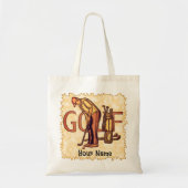 Tote Bag Lettres de Golf Man (Devant)