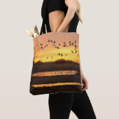 Tote Bag Levée de soleil et oies (De près)