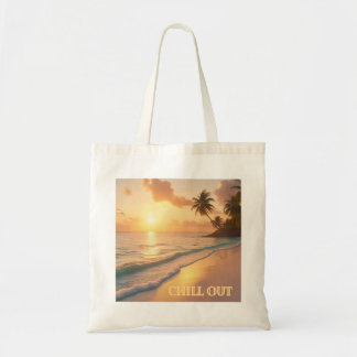 Tote Bag Lever de soleil sur le rivage - Fourre-tout sans m