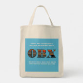 Tote Bag Lever de soleil sur les Outer Banks Texte et Ville (Dos)