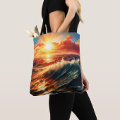 Tote Bag Lever de soleil tropical (De près)