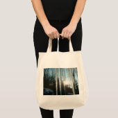 Tote Bag Lever du soleil à travers Icicles hiver Photograph (Devant (produit))