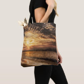 Tote Bag Lever du soleil de la superbe plage (De près)