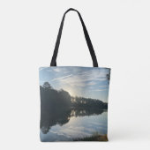 Tote Bag Lever Du Soleil Sur Un Lac Georgia (Dos)