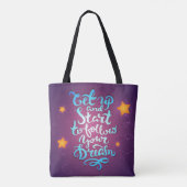 Tote Bag Levez et commencez à suivre vos rêves (Dos)