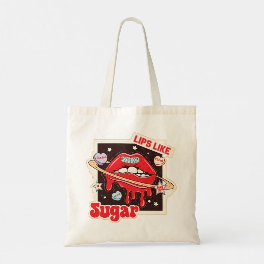 Tote Bag Lèvres Comme Du Sucre (Dos)