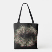 Tote Bag Lèvres d'art Abstrait modernes #9 (Dos)