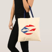 Tote Bag Lèvres Drapeau Porto Rico (Devant (produit))