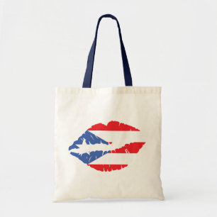 Tote Bag Lèvres Drapeau Porto Rico