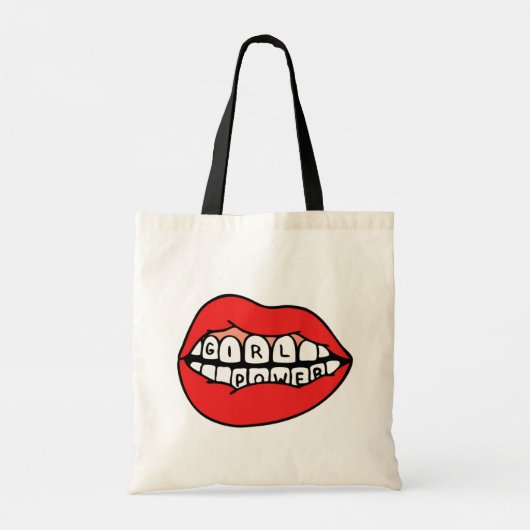 Tote Bag Lèvres électriques pour filles (Dos)