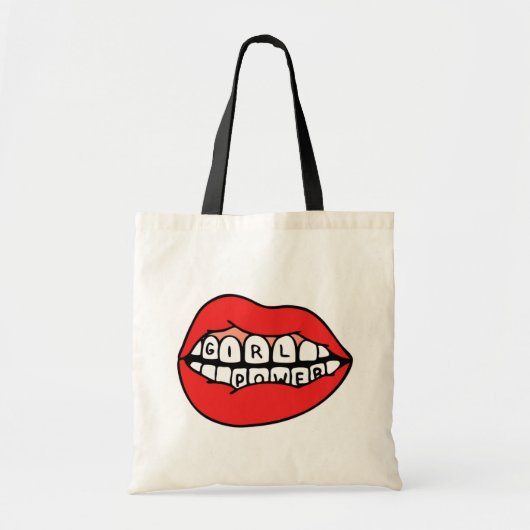 Tote Bag Lèvres électriques pour filles (Devant)