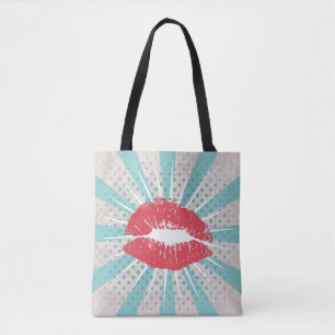 Tote Bag Lèvres rouges