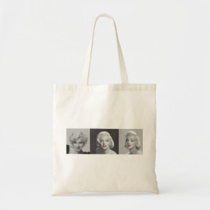 Tote Bag Lèvres rouges Eyes.tif bleu de trio de CON18BWRD
