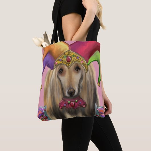 TOTE BAG LEVRIER AFGHAN (De près)