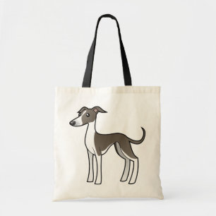 Tote Bag Lévrier de bande dessinée/whippet/lévrier itali