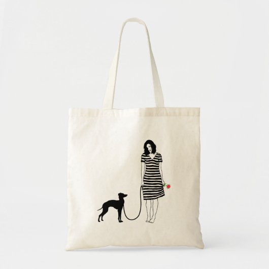 Tote Bag Lévrier italien (Devant)