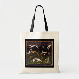 Tote Bag Lévriers médiévaux dans les bois profonds