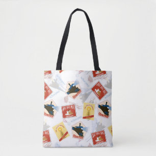 Tote Bag L'Express polaire Motif d'autocollant rétro