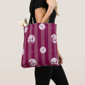 Tote Bag L'Express polaire | Motif du Père Noël rayé (De près)