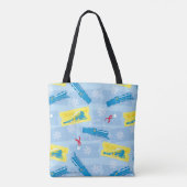Tote Bag L'Express polaire | Retro Train & Ticket Motif (Dos)